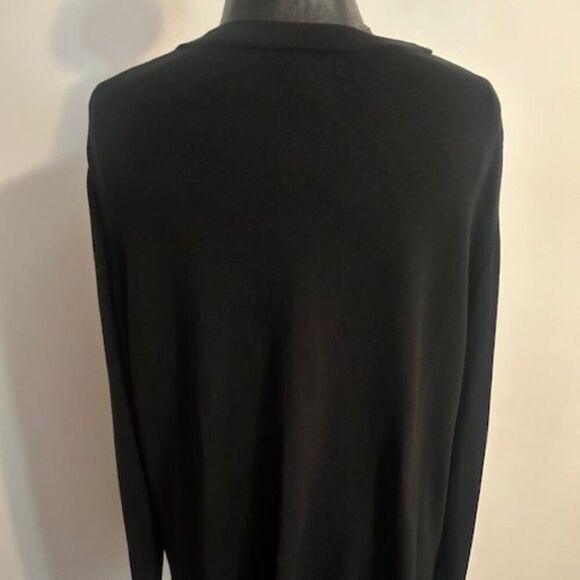 Charter Club Black V-neck button front cardigan, size 3X - Picture 3 of 4
